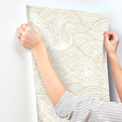 Egret Tidal Dance Wallpaper