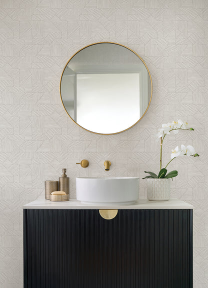 Crescendo Block Printed Wallpaper