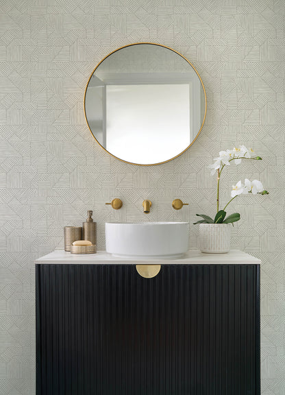 Crescendo Block Printed Wallpaper