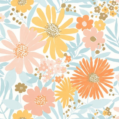 Marguerite Floral Wallpaper