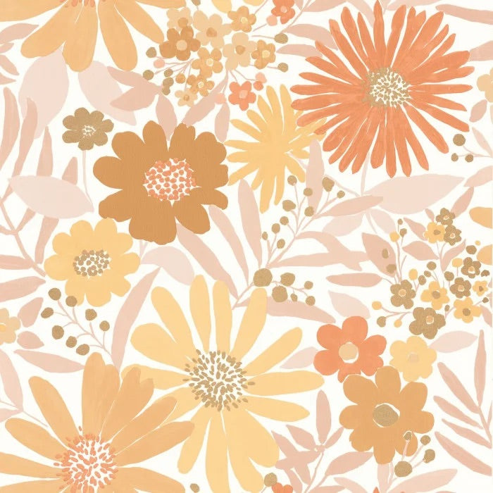 Marguerite Floral Wallpaper