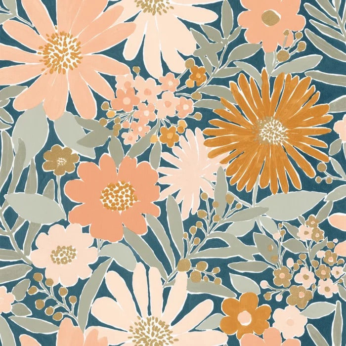 Marguerite Floral Wallpaper