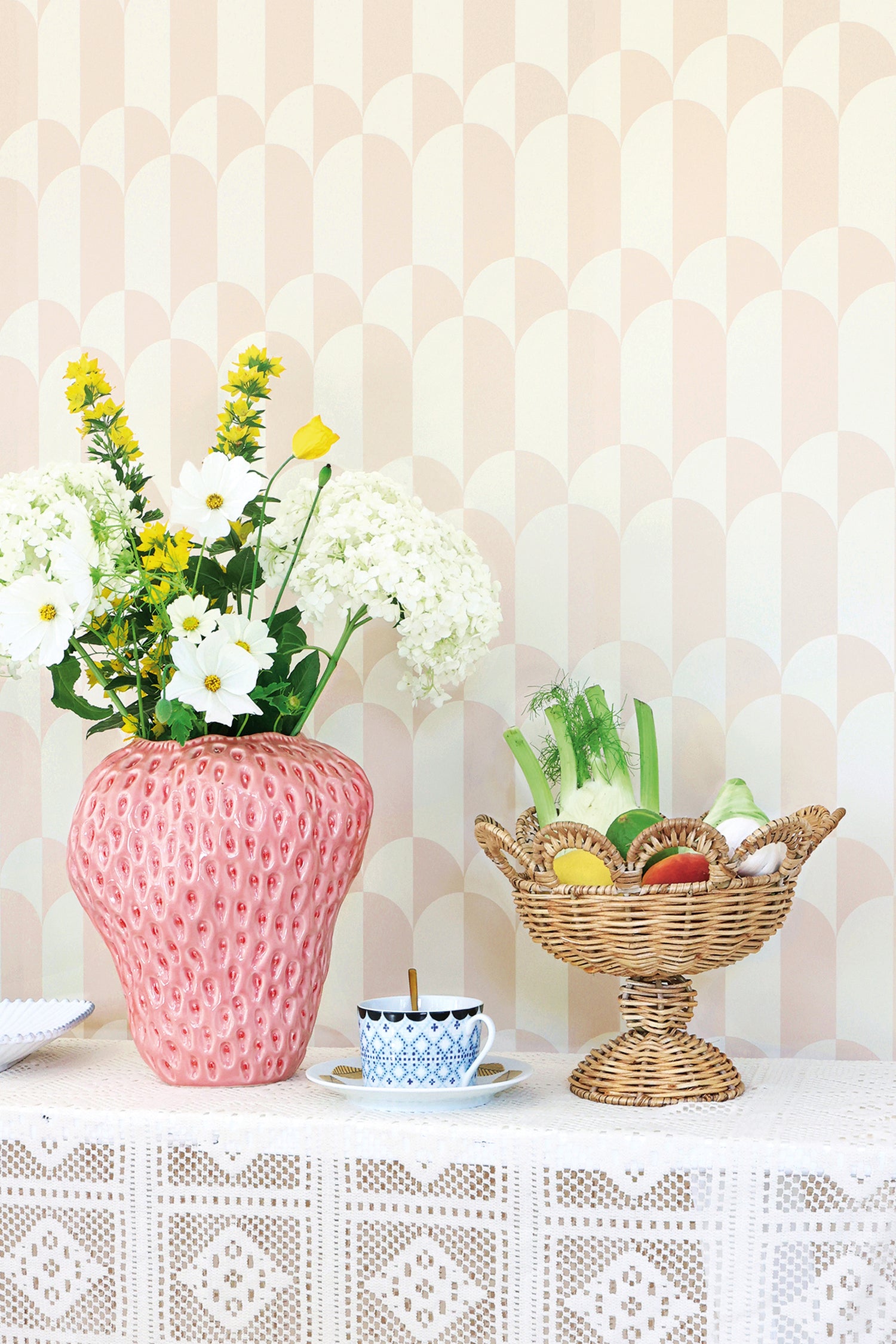 Whipped Cream Arch Wallpaper