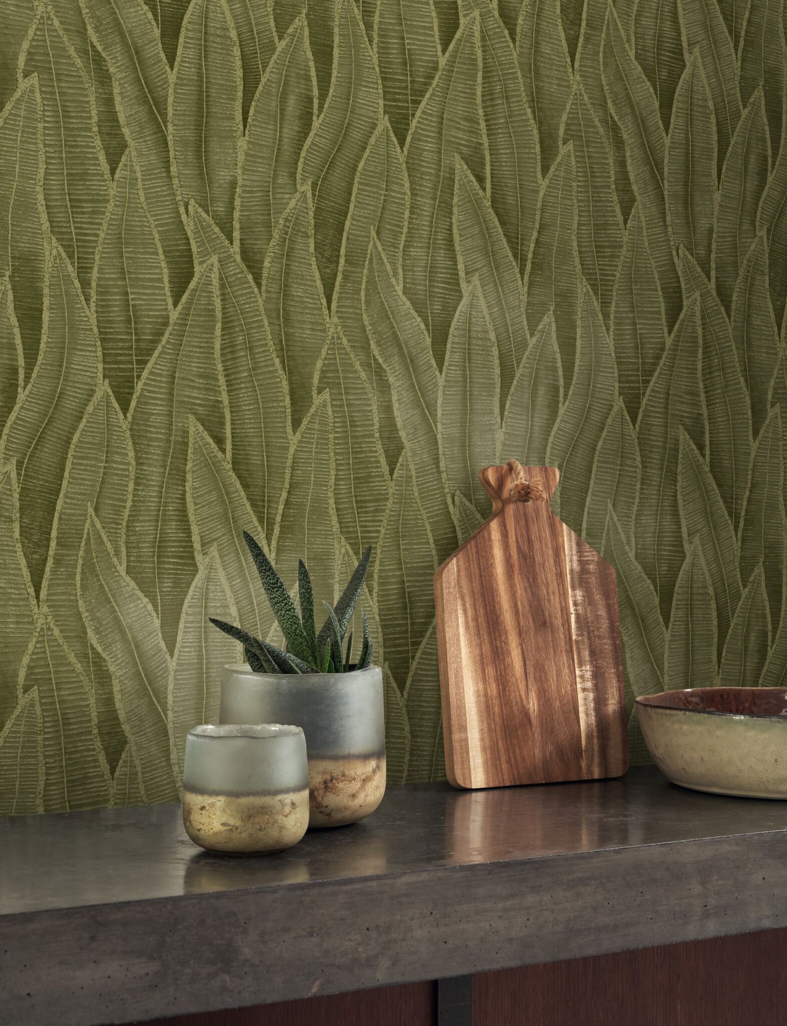 Succulent Leaves Wallpaper