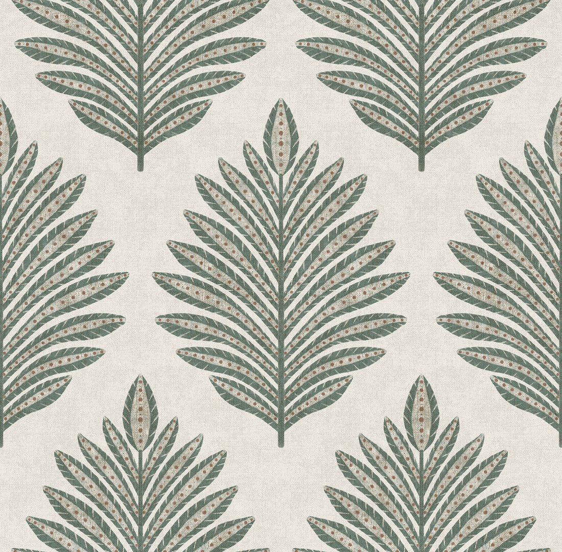 Palm Damask Wallpaper