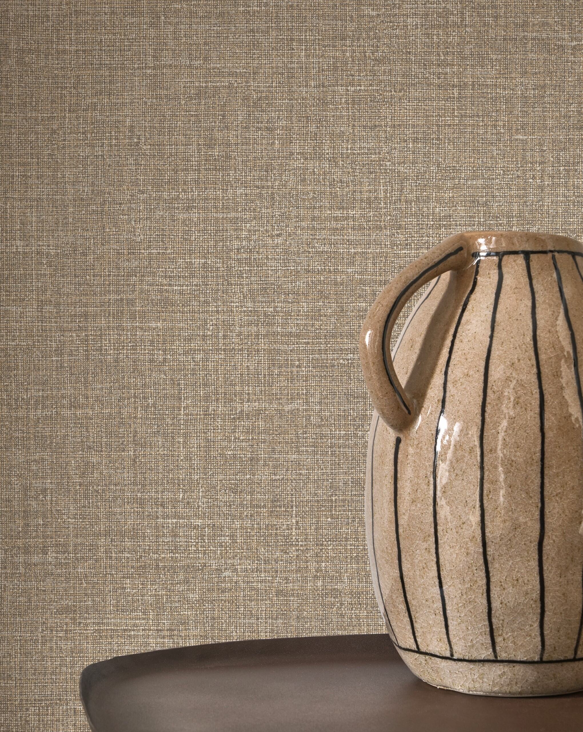 Flax Linen Wallpaper