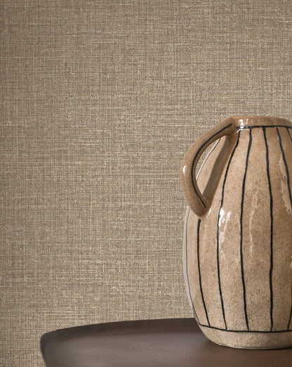 Flax Linen Wallpaper