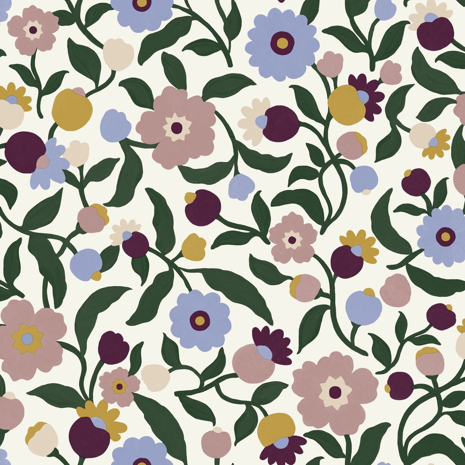 Capucine Floral Wallpaper
