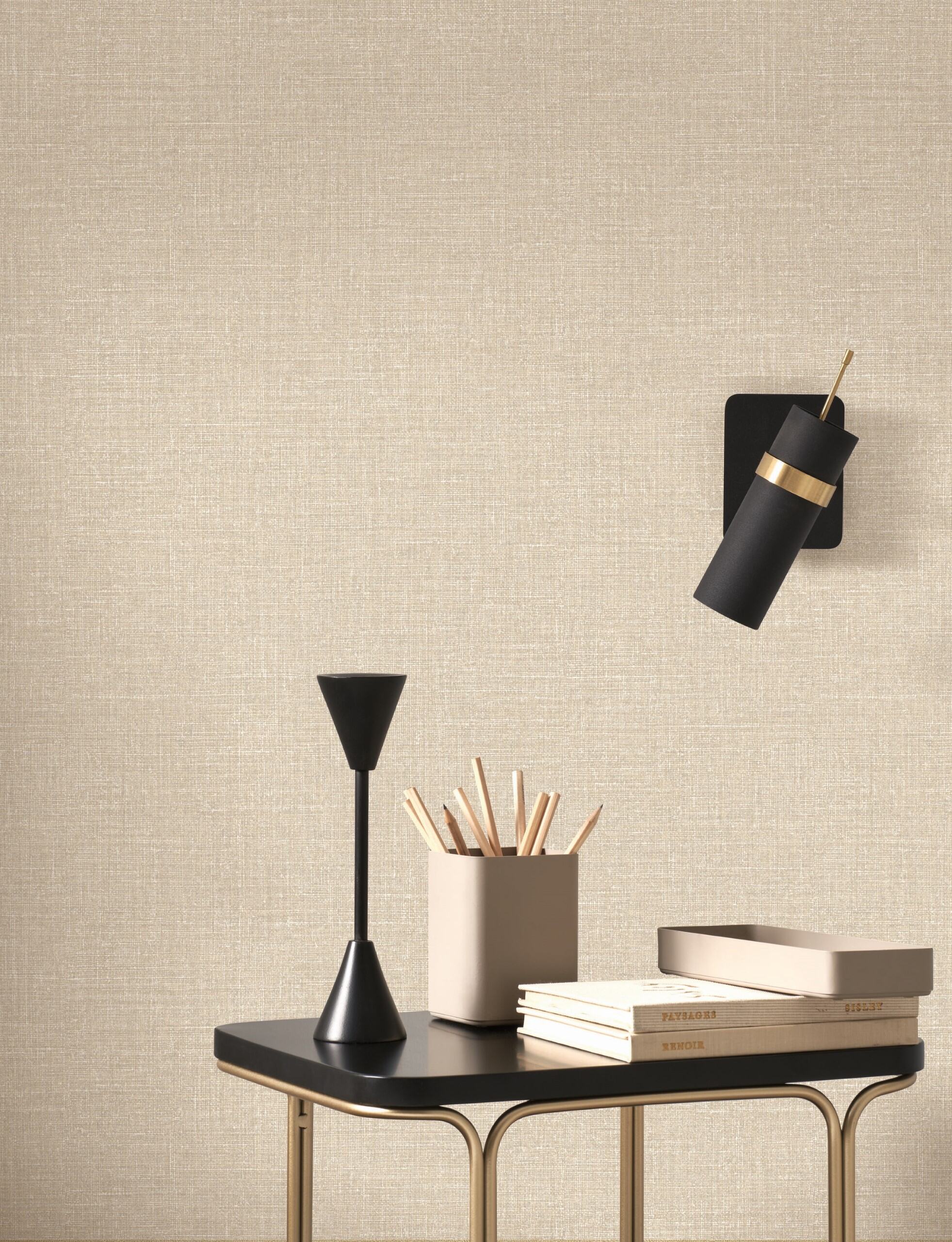 Flax Linen Wallpaper