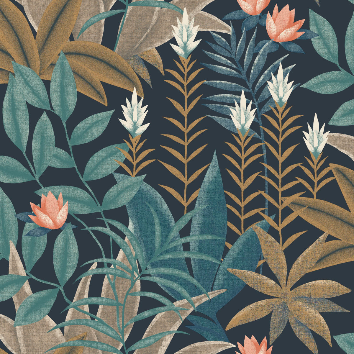 Antipode Botanical Leaf Wallpaper