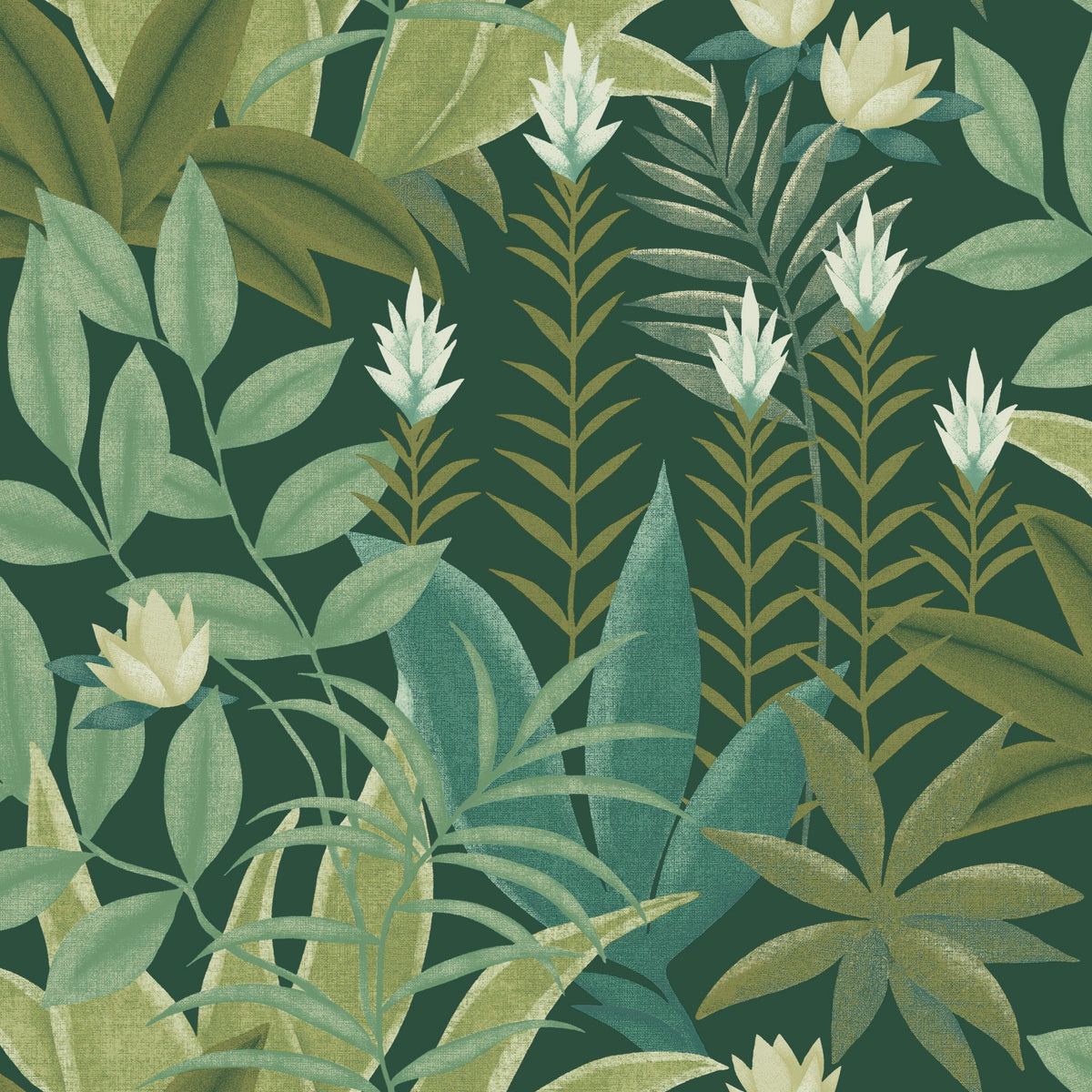 Antipode Botanical Leaf Wallpaper