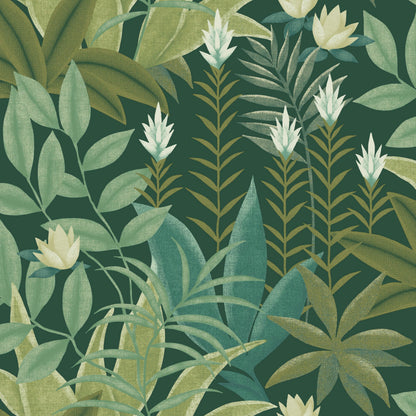 Antipode Botanical Leaf Wallpaper