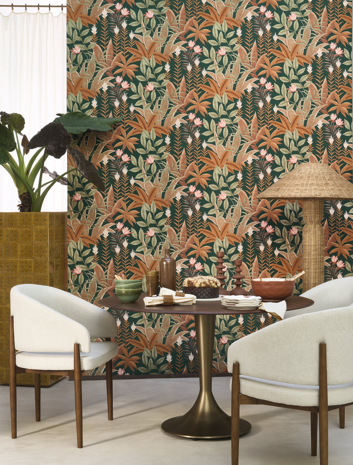 Antipode Botanical Leaf Wallpaper