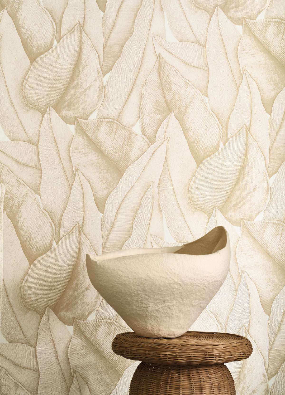 Escale Leaf Wallpaper