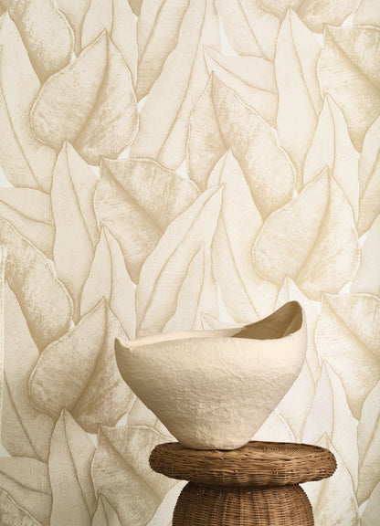 Escale Leaf Wallpaper