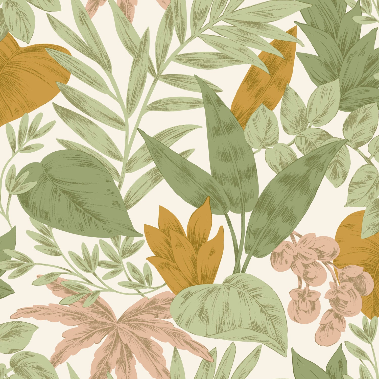 Kalea Leaf Wallpaper