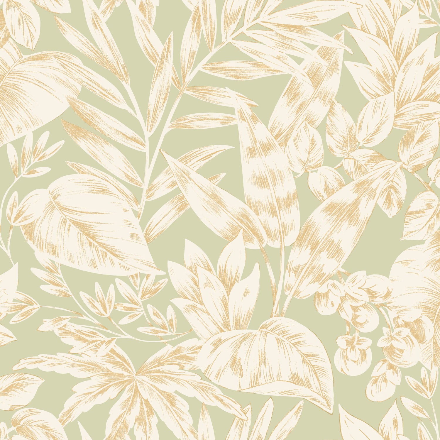 Kalea Leaf Wallpaper