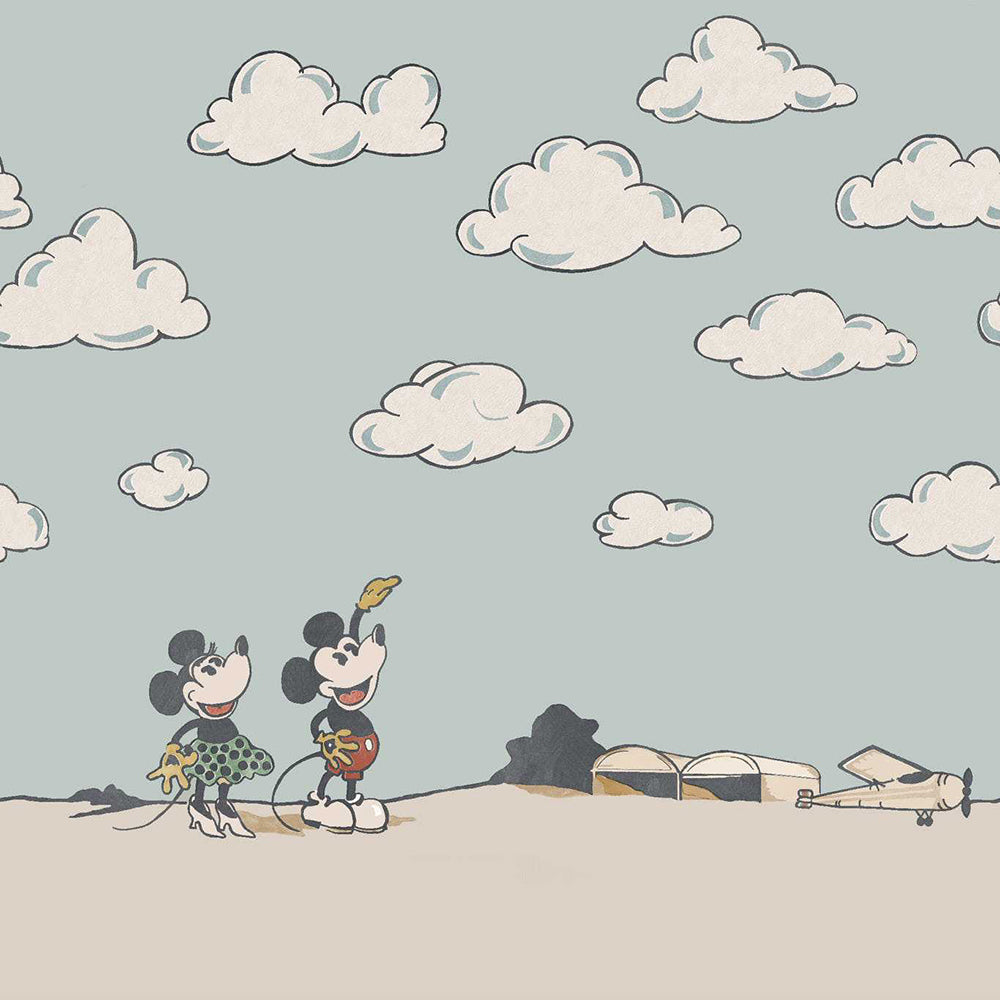 Mickey in the Clouds Mural
