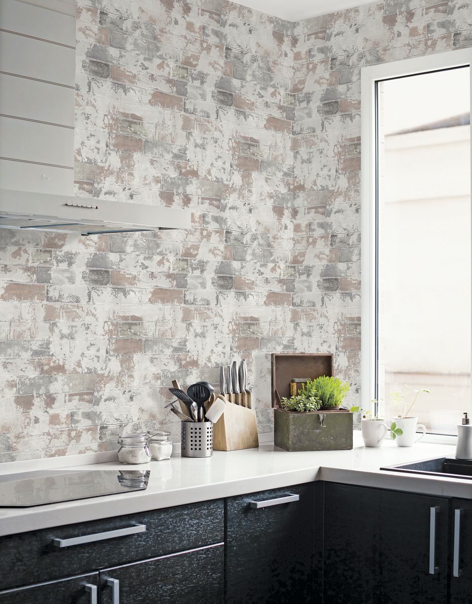 Rustic Style Brick Wallpaper