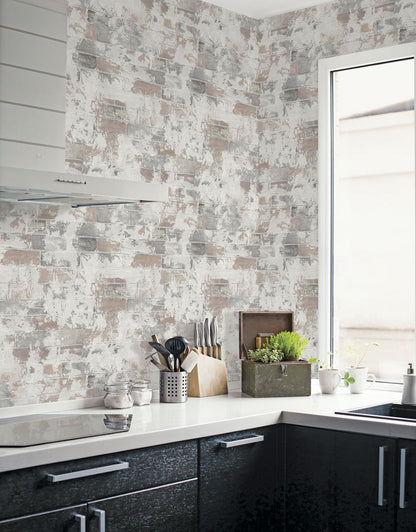 Rustic Style Brick Wallpaper