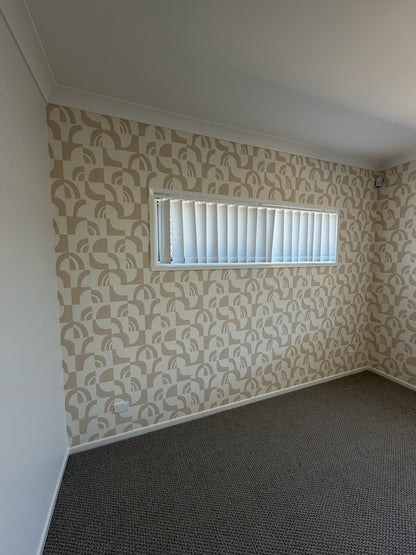 Footprint Geometric Wallpaper