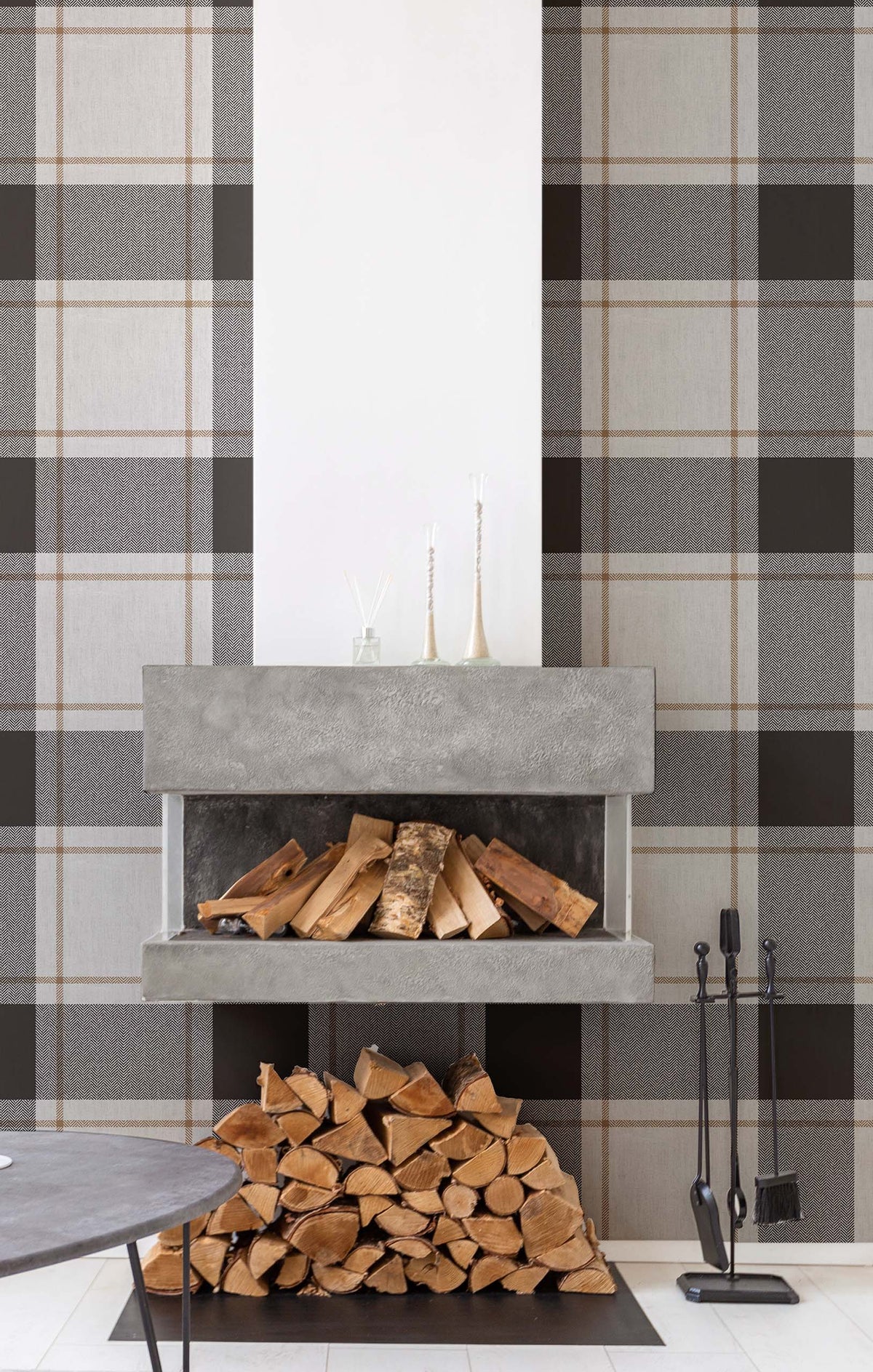 Block Plaid Wallpaper