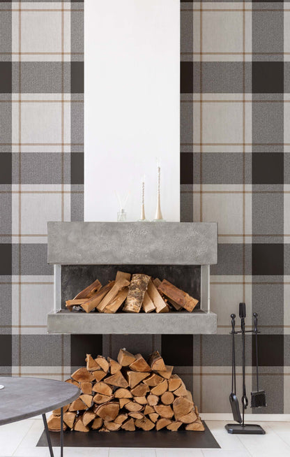 Block Plaid Wallpaper