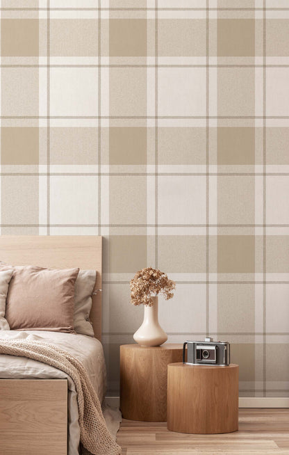 Block Plaid Wallpaper