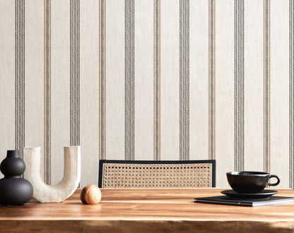 Linen Stripe Wallpaper