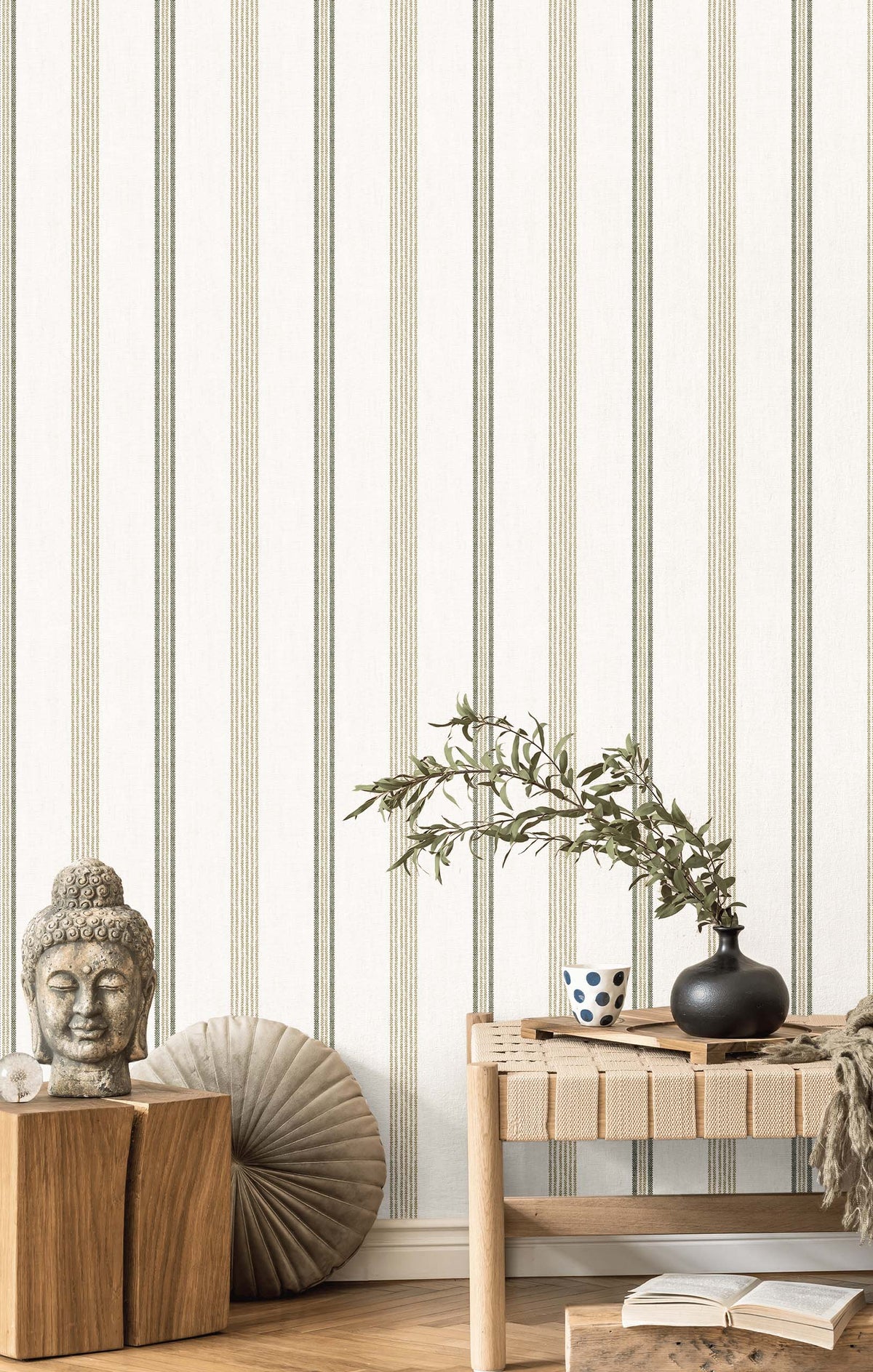 Linen Stripe Wallpaper