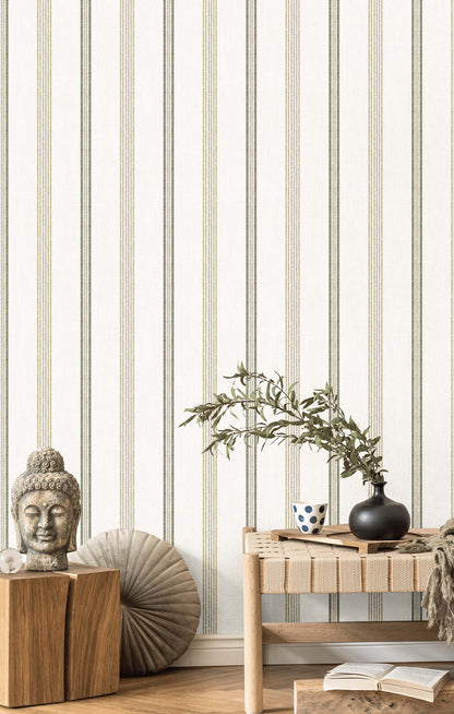 Linen Stripe Wallpaper