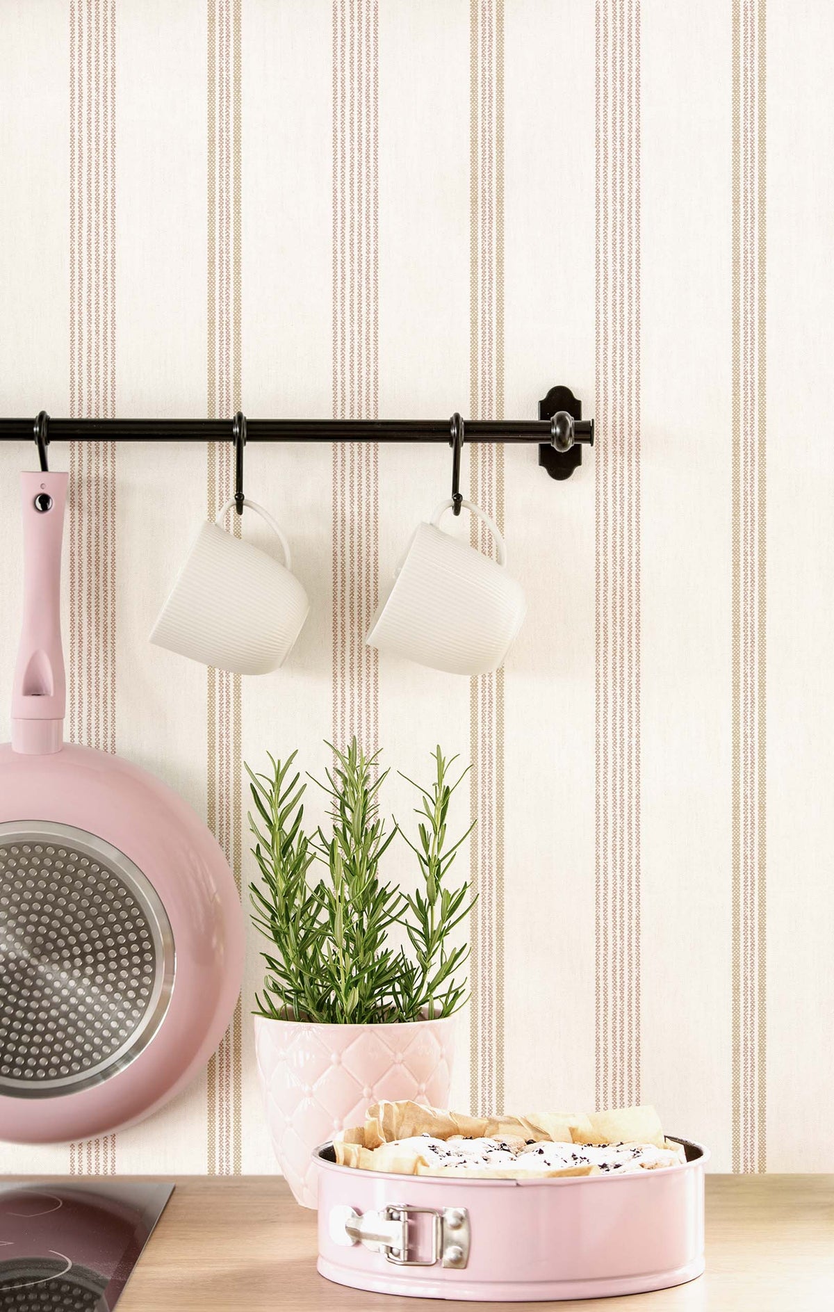Linen Stripe Wallpaper