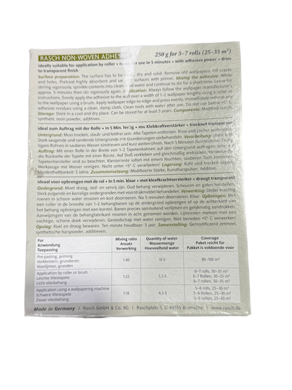 RASCH non woven packet Adhesive Glue 250g