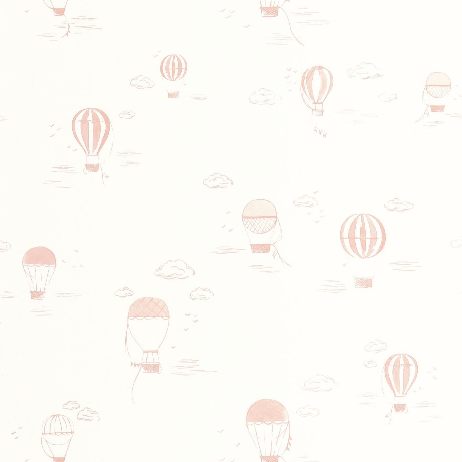 In the Clouds Balloon Wallpaper