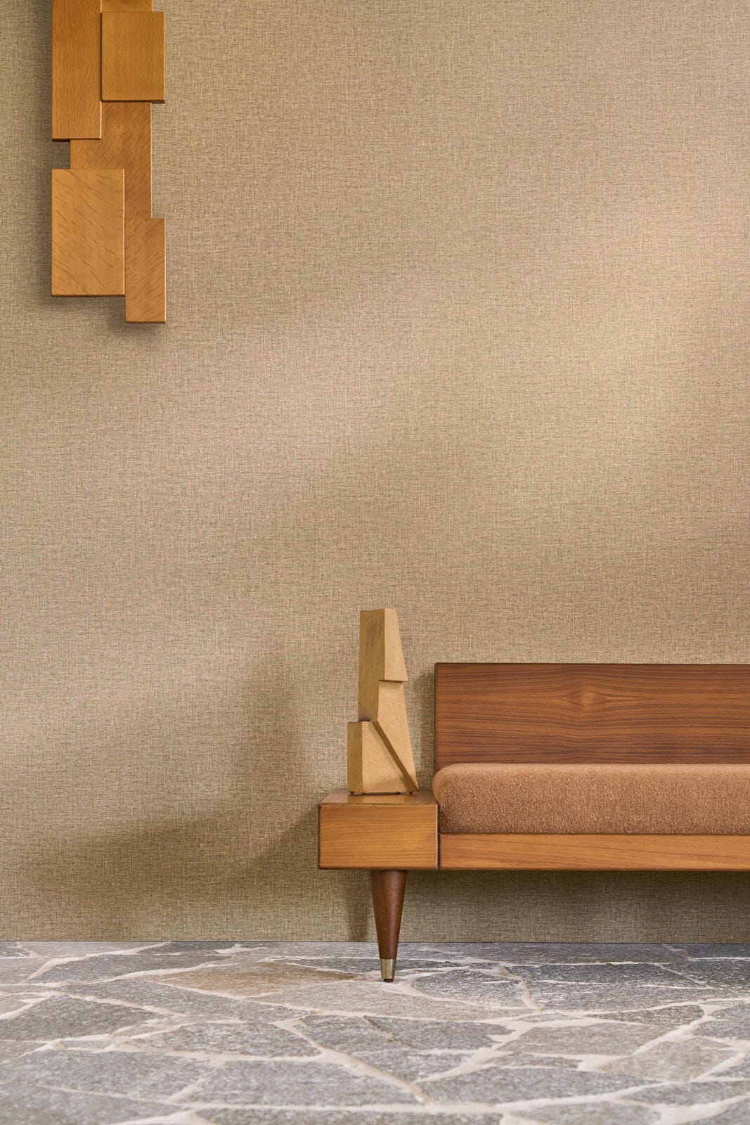 Lina Linen Look Wallpaper