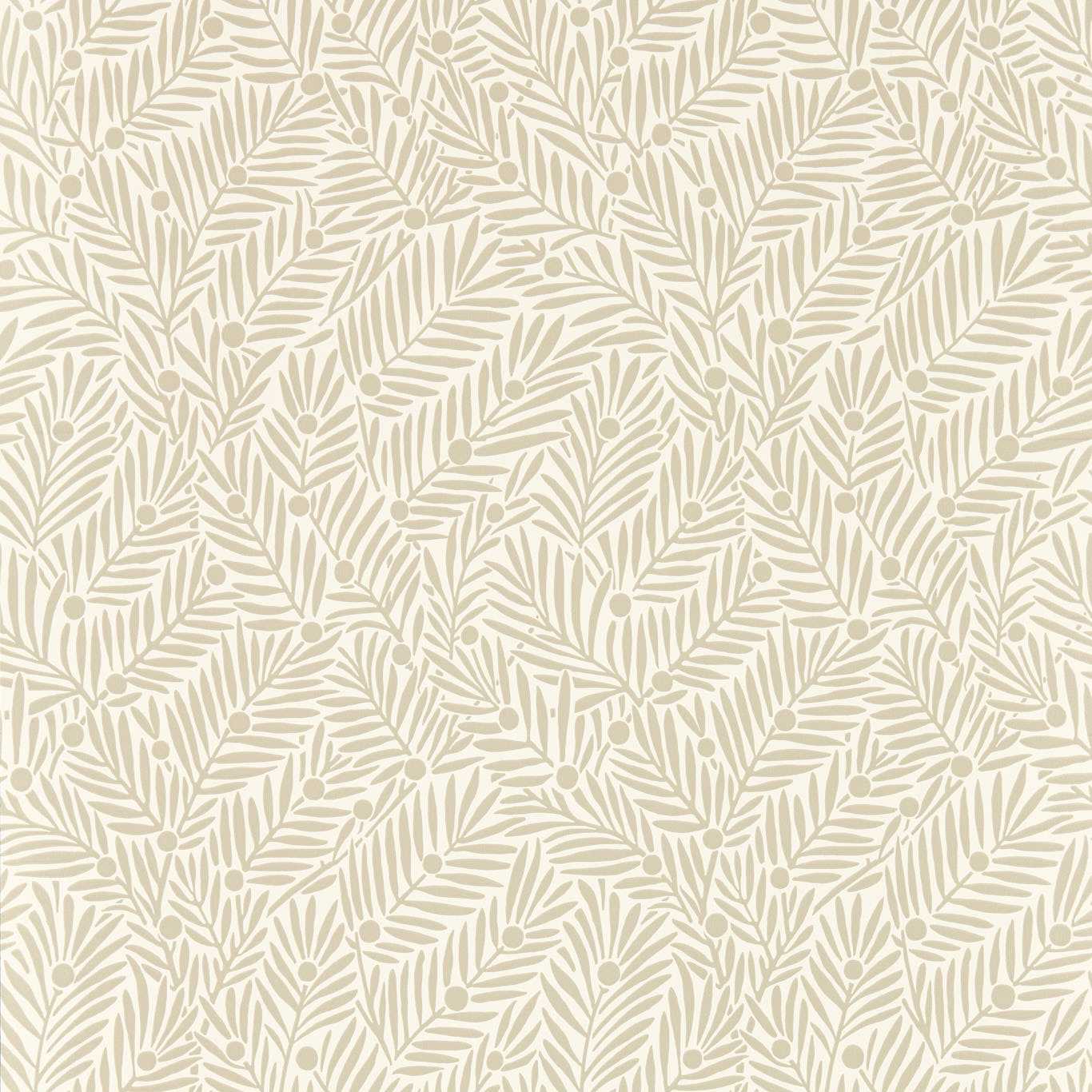 Yew &amp; Aril Leaf Wallpaper