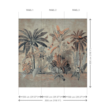 Milk and Honey Tropics Mural