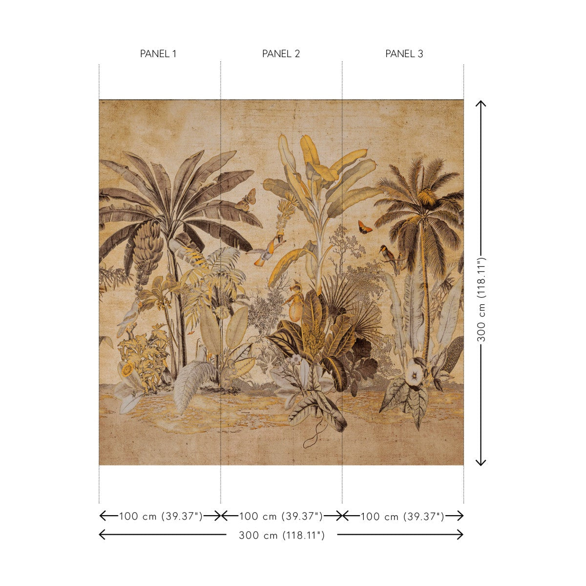 Milk and Honey Tropics Mural