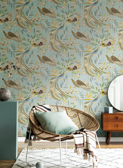 Parasio Peacock Wallpaper