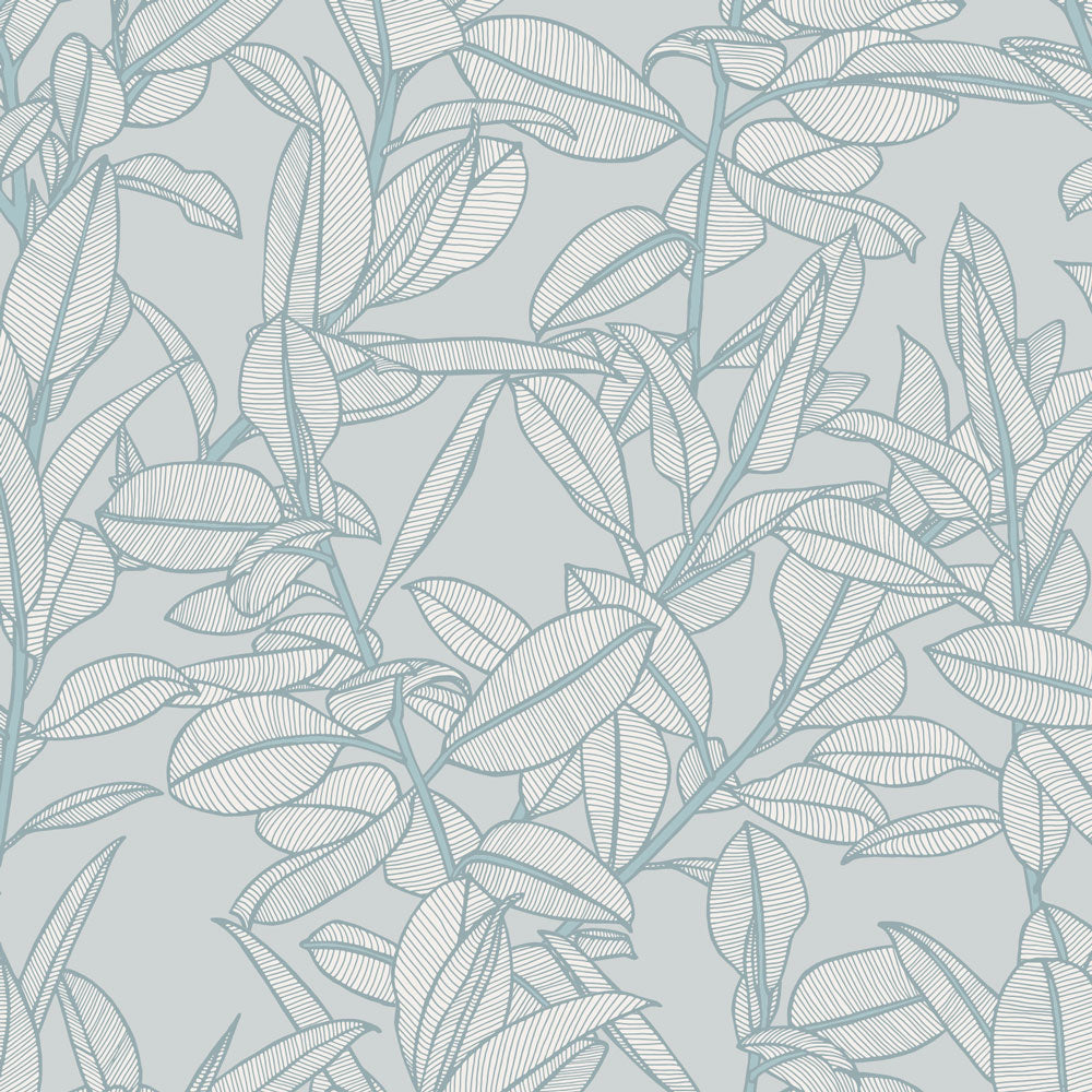 Rubbery Leaf Wallpaper