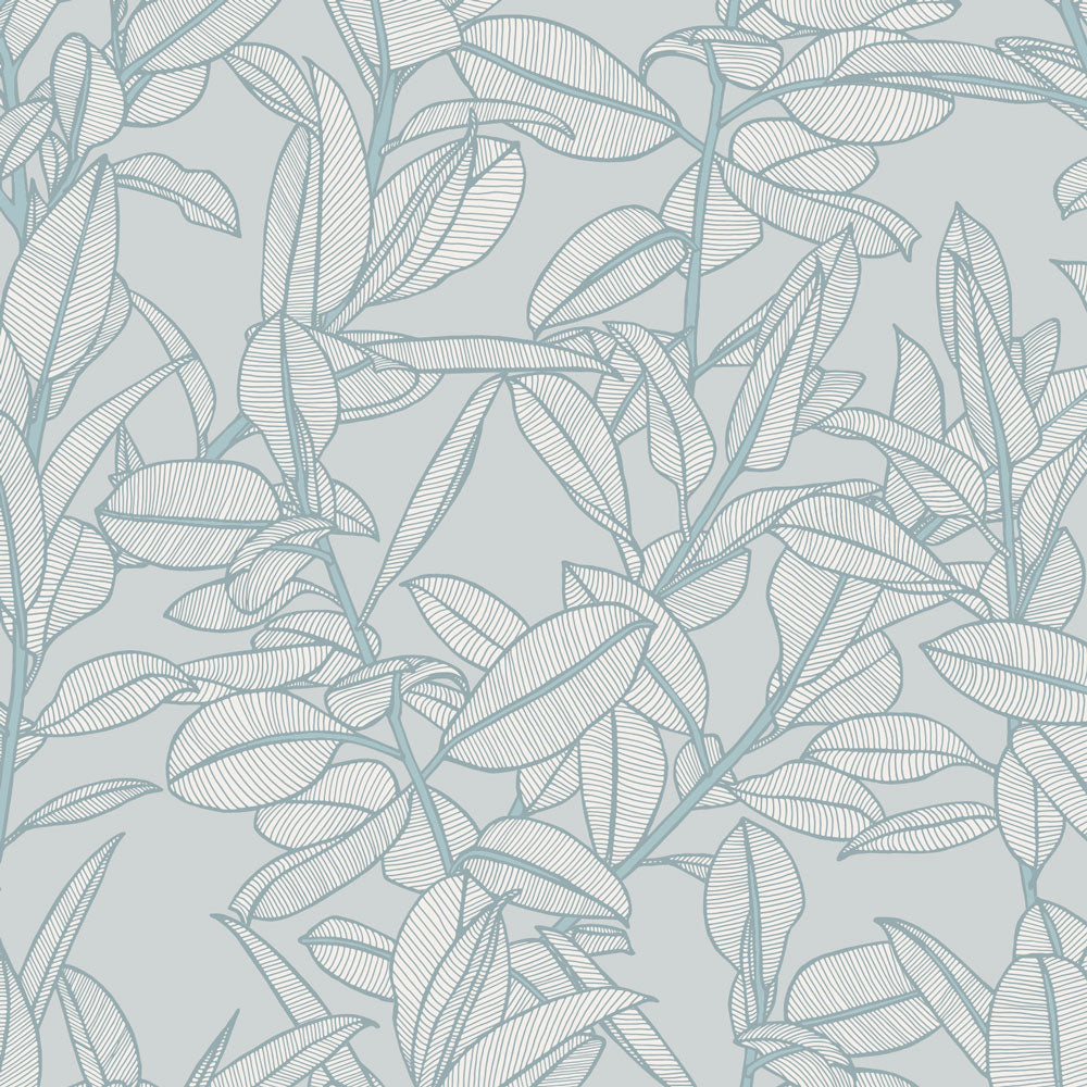 Rubbery Leaf Wallpaper