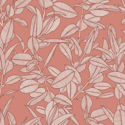 Rubbery Leaf Wallpaper