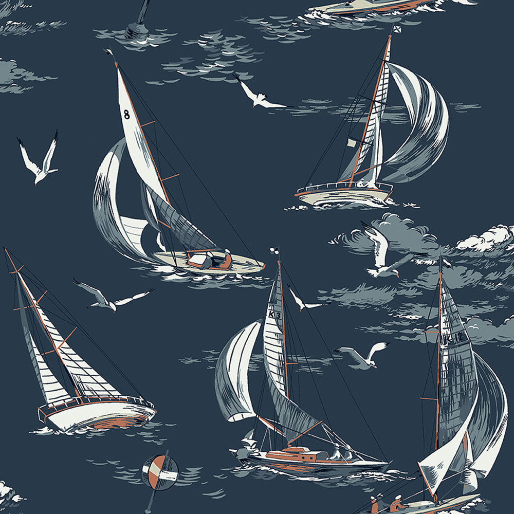 Sailboats Nautical Wallpaper