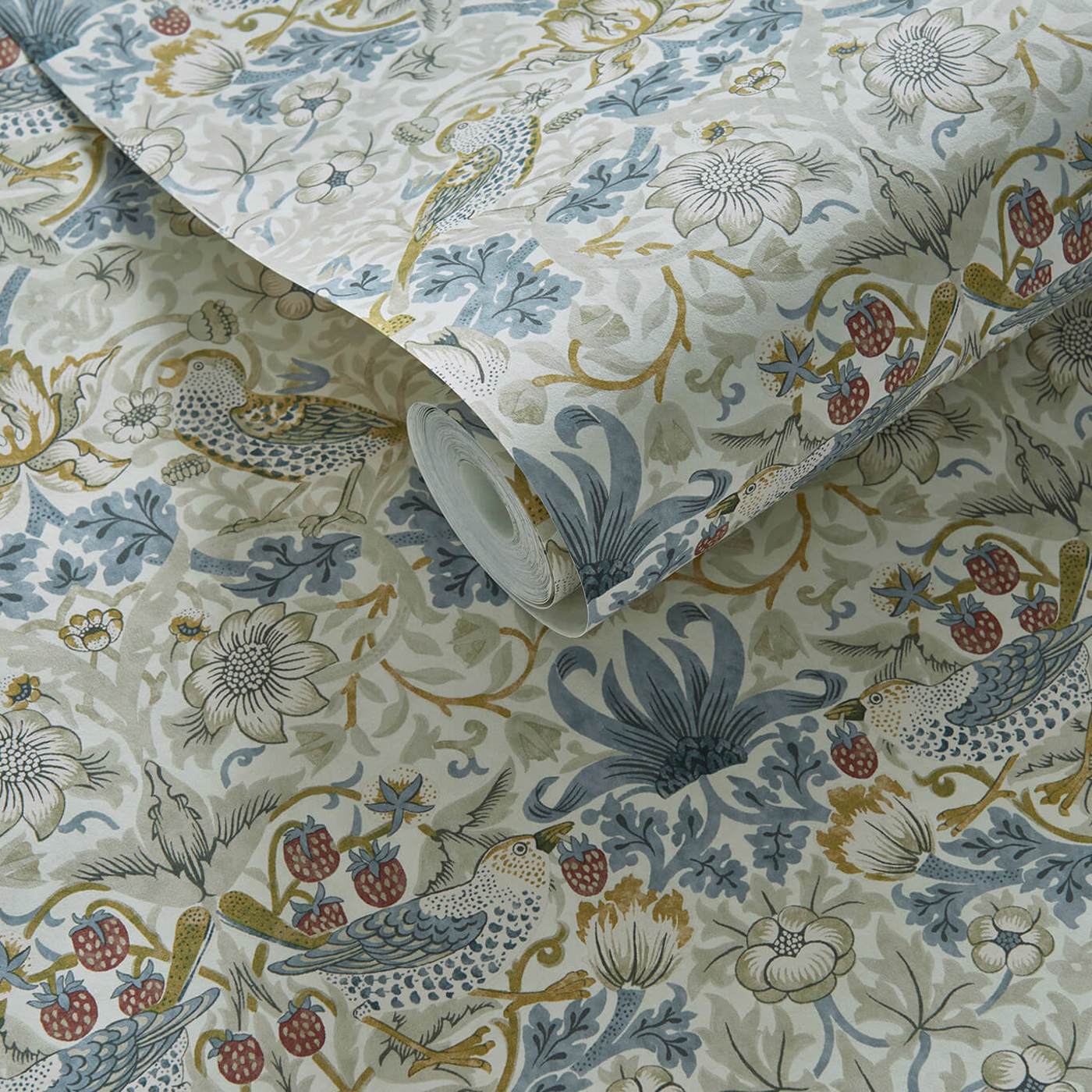 Strawberry Thief Wallpaper by William Morris