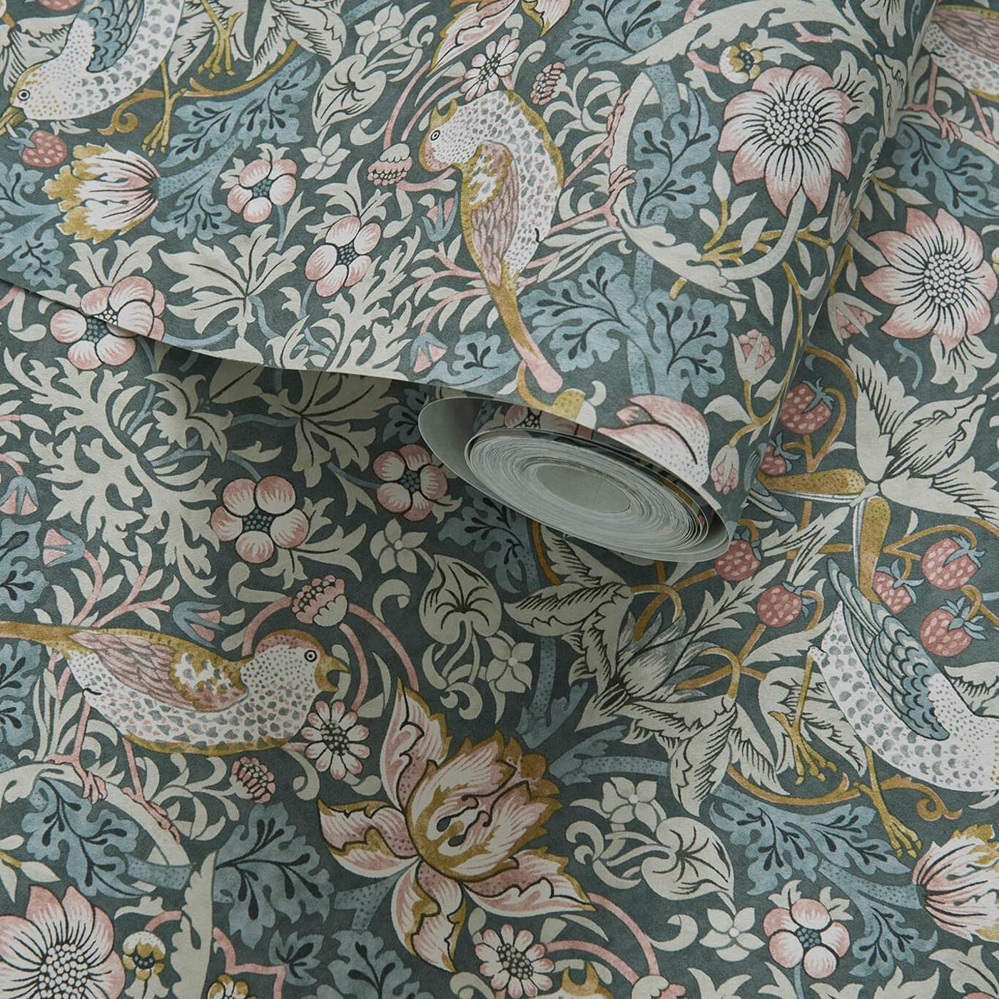 Strawberry Thief Wallpaper by William Morris