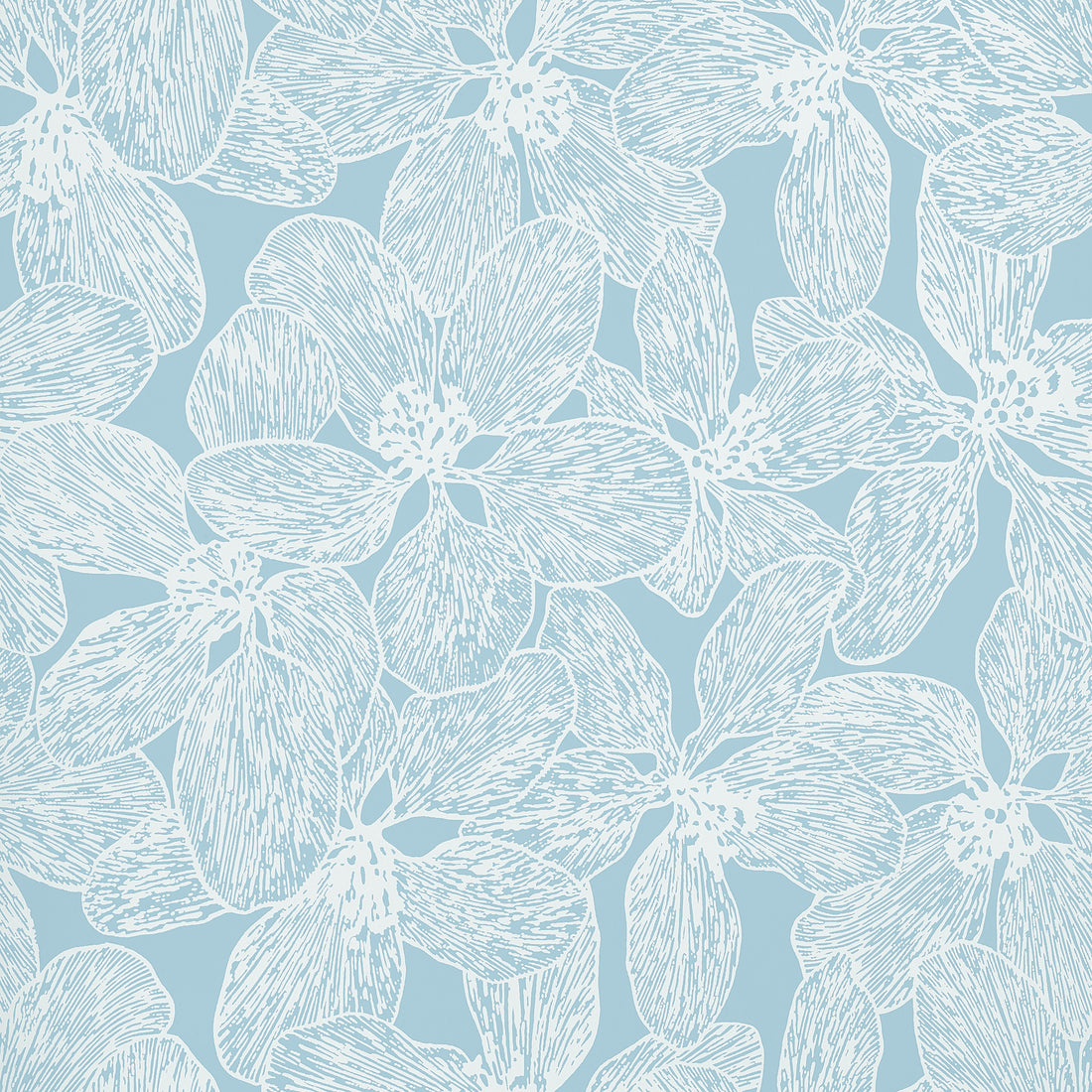 Island Orchid Floral Wallpaper