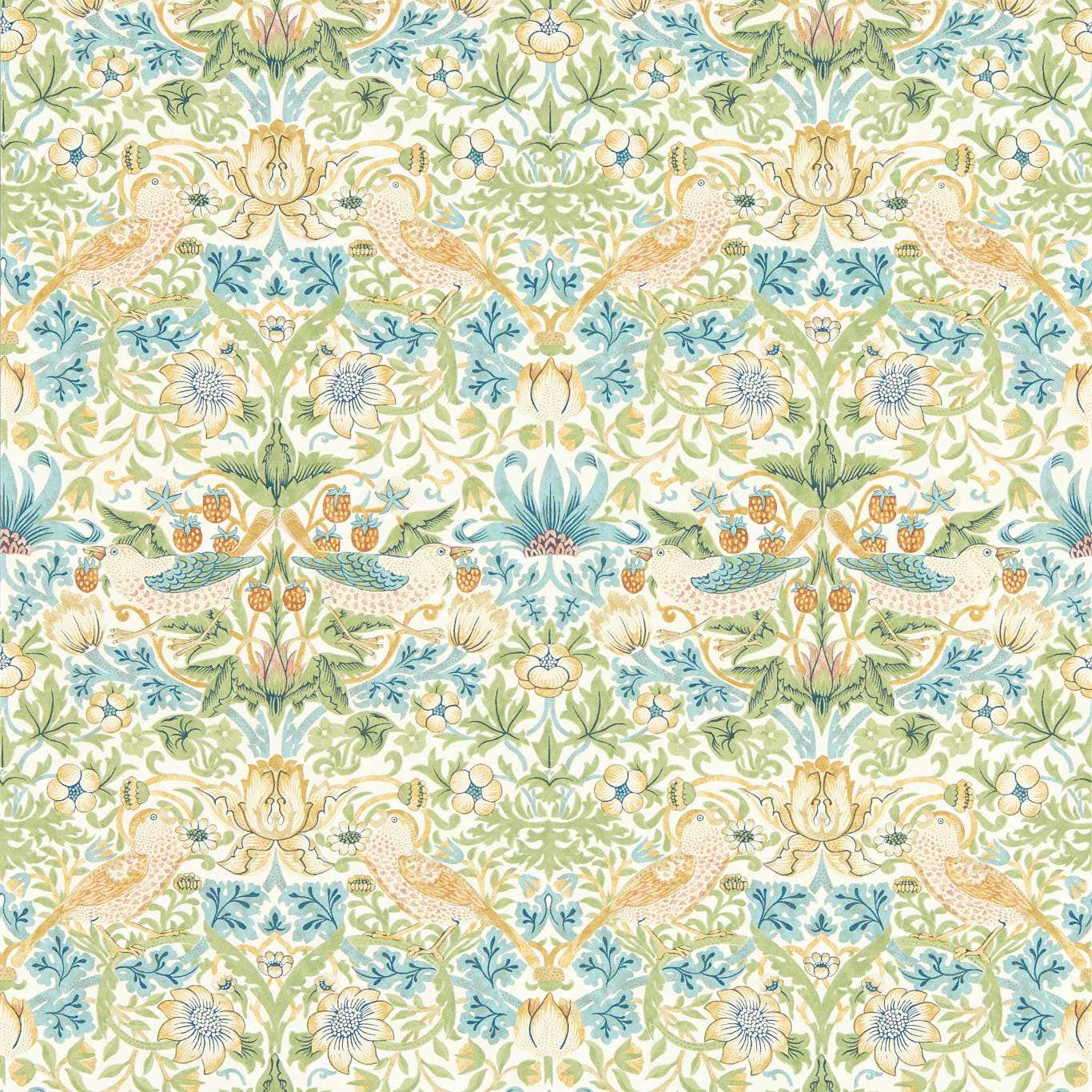 Strawberry Thief Wallpaper by William Morris