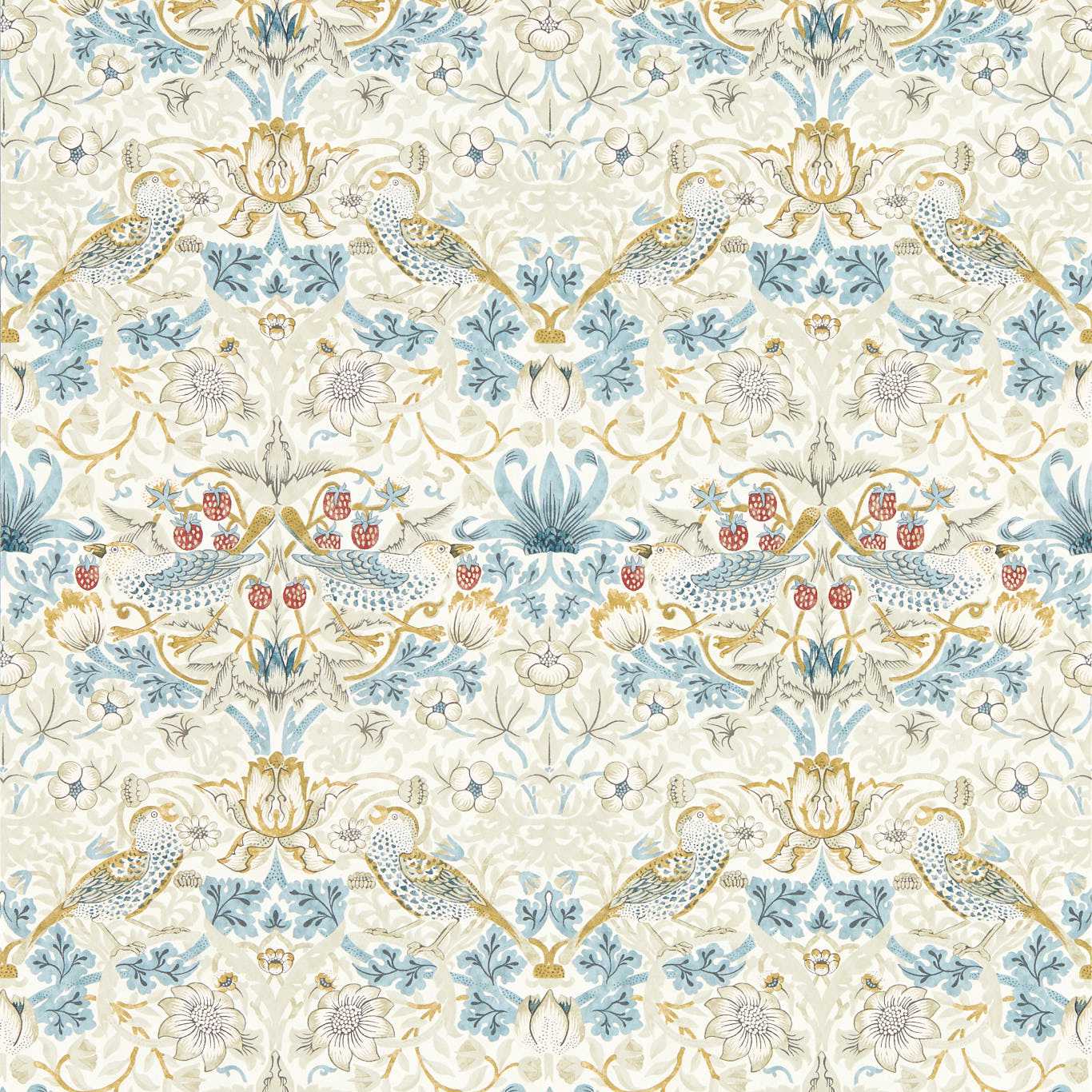 Strawberry Thief Wallpaper by William Morris