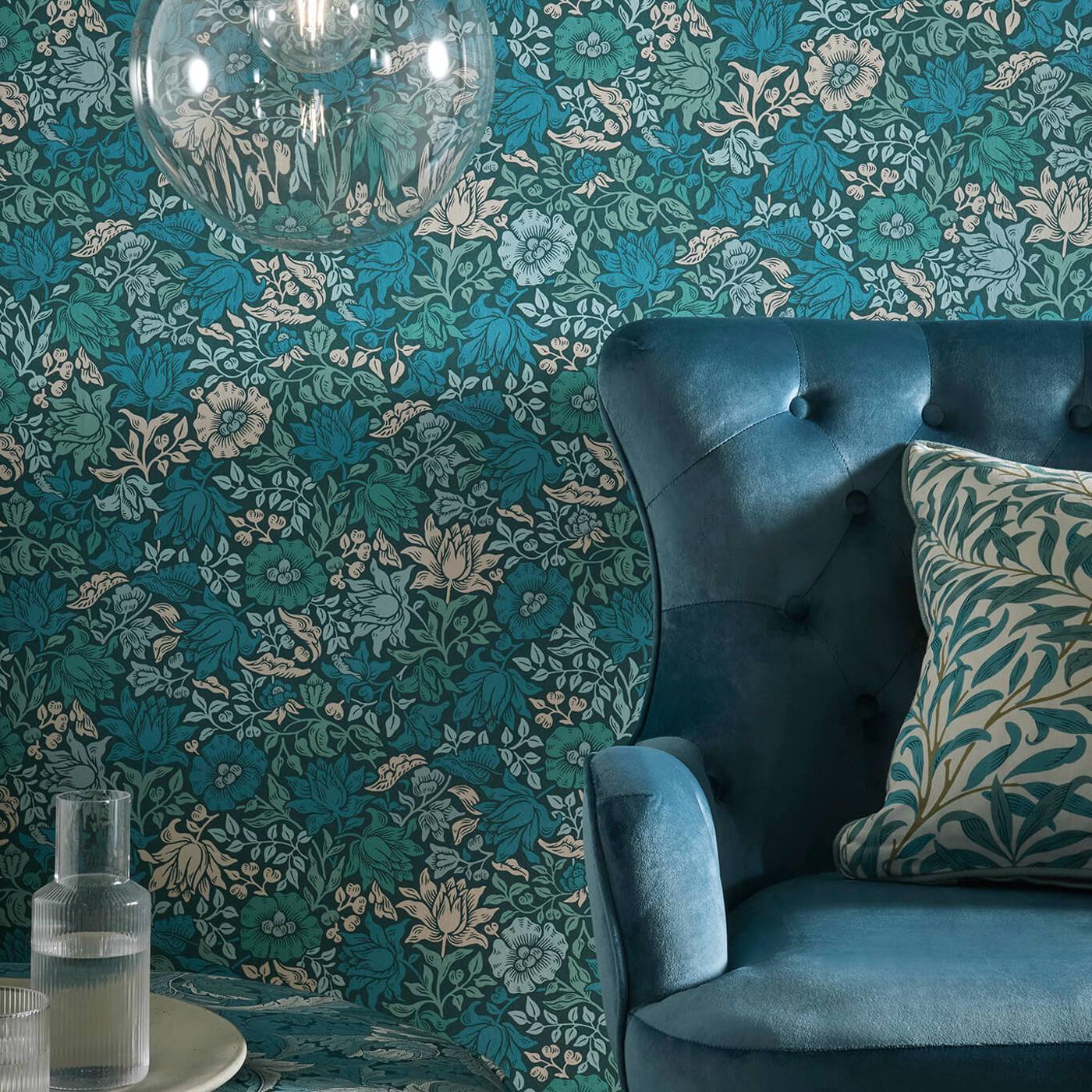 Mallow Wallpaper by William Morris