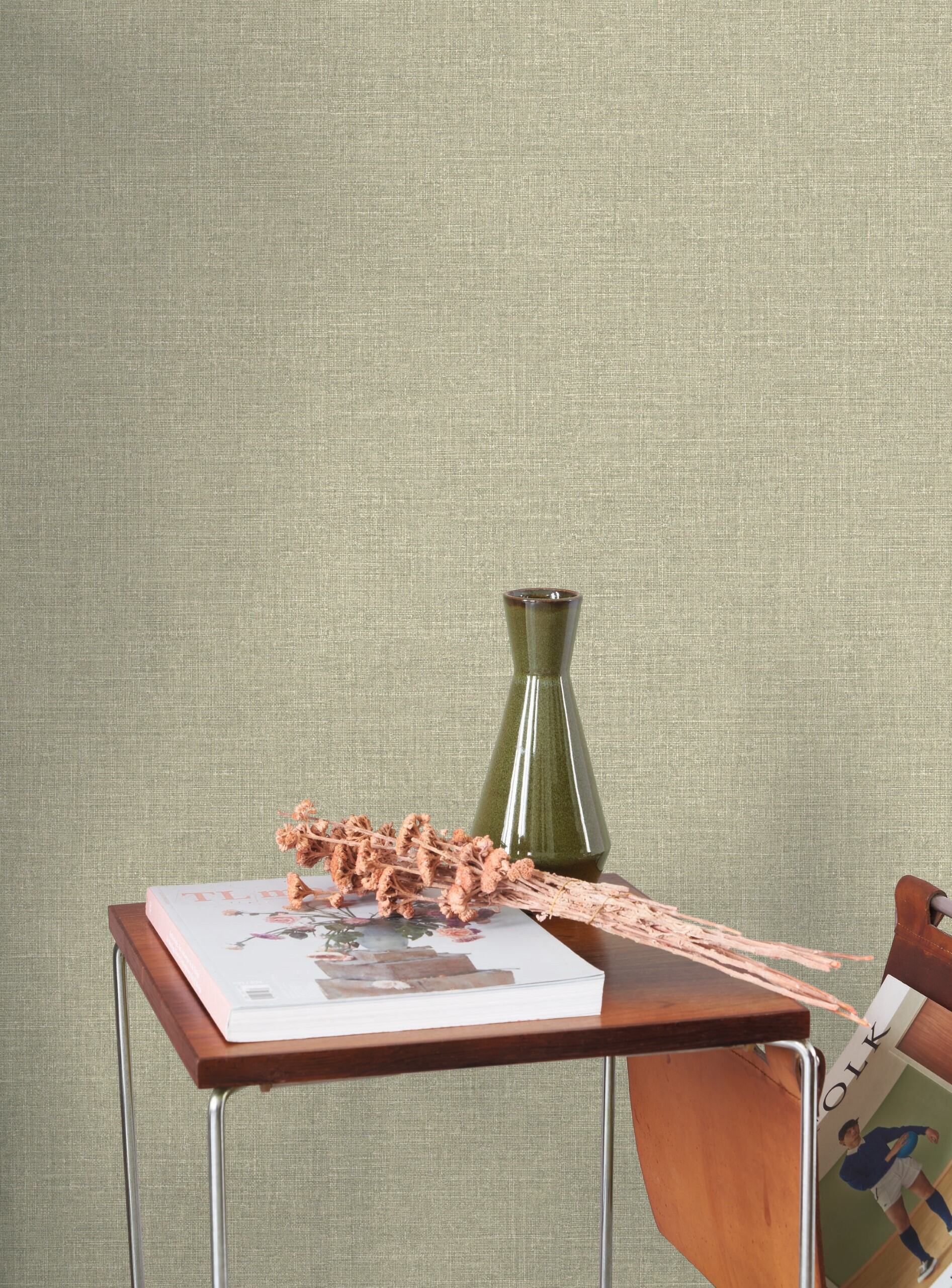 Flax Linen Wallpaper